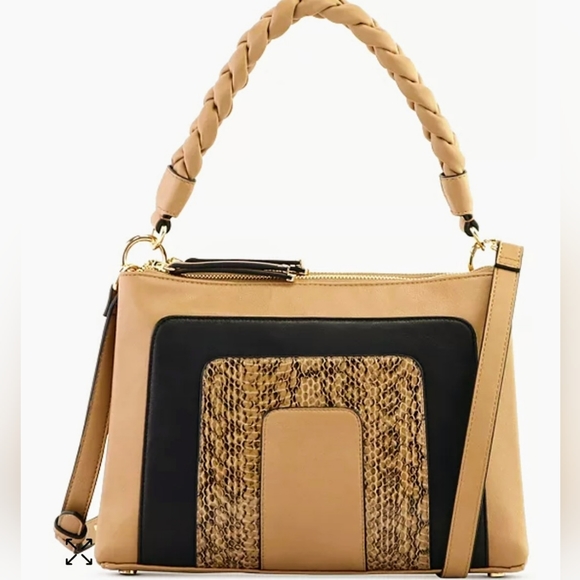 Alfani Twisted Handle Shoulder Bag - Picture 1 of 6